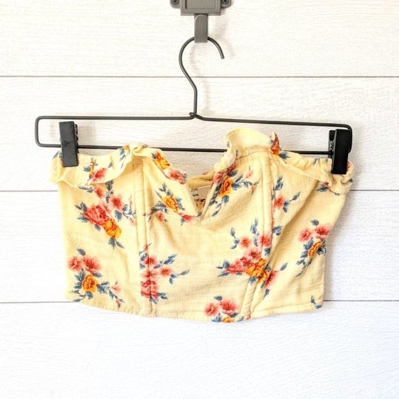 American Eagle Outfitters Tops - American Eagle Floral Corset Crop Top XS